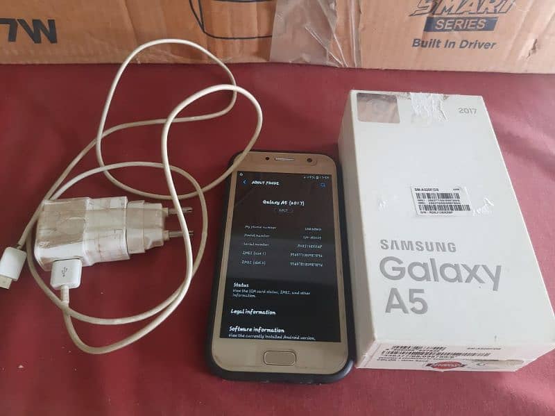 Samsung A5-2017 with Box & Charger 0