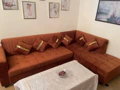 Branded 7 seater L shape sofa