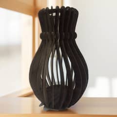 wooden vase , Polished wood Flower holder