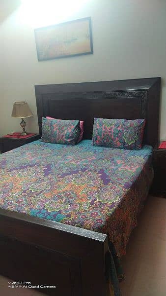 Wooden Double bed for sale 3