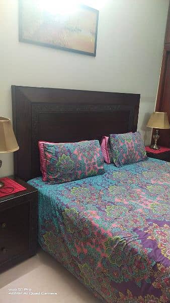 Wooden Double bed for sale 4