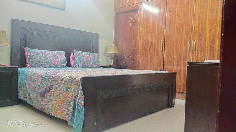 Wooden Double bed for sale 5