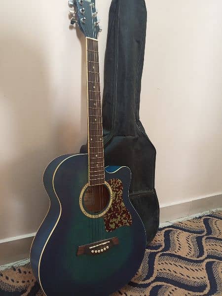 Guitar with bag, picks and L key 16