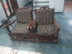 sofa set for sale (شیشم)wood