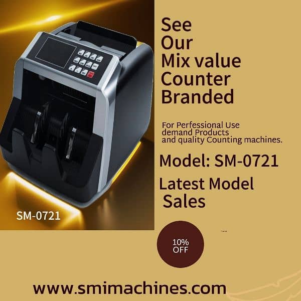 Cash counting machine,Cash packet Note counting, Mix value,Starting SM 0