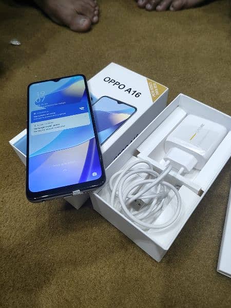 Oppo a16 6/128 with Box charger 4