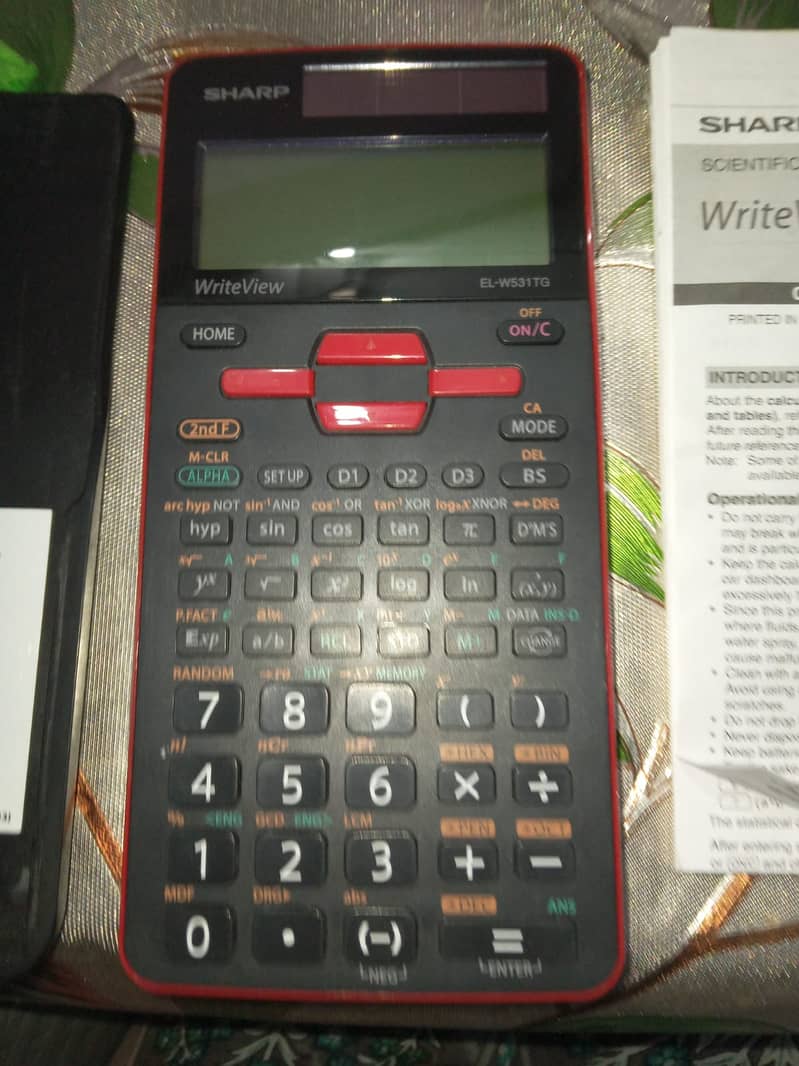 SHARP WRITEVIEW SCIENTIFIC CALCULATOR 0