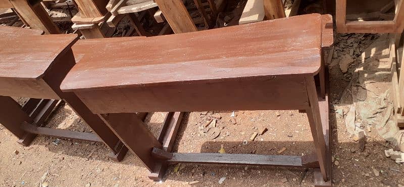 school desk size 3ft keeker wood 1