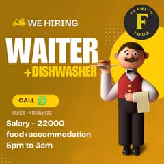 Waiter + Dish Washer