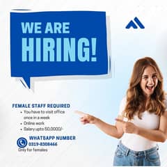 We need females for job both home and office
