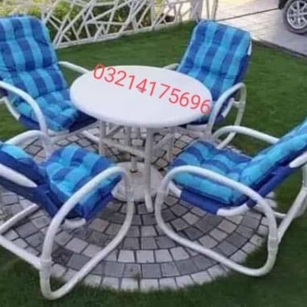 OUTDOOR GARDEN RATTAN UPVC FURNITURE SOFA SET CHAIRS TABLE UMBRELLA 9