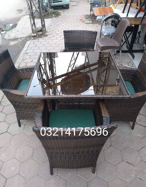 OUTDOOR GARDEN RATTAN UPVC FURNITURE SOFA SET CHAIRS TABLE UMBRELLA 10