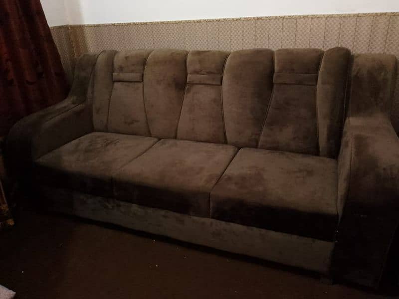 6 Seater new sofa 10 saal warranty Foam or 5 saal lkri ki 0