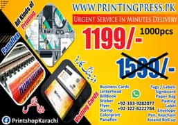 Visiting cards , panaflex , penaflex printing services in karachi