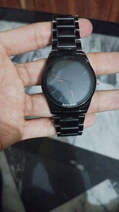 Black Colour watch For Sale New Condition Urgent Sale 03018109673 0