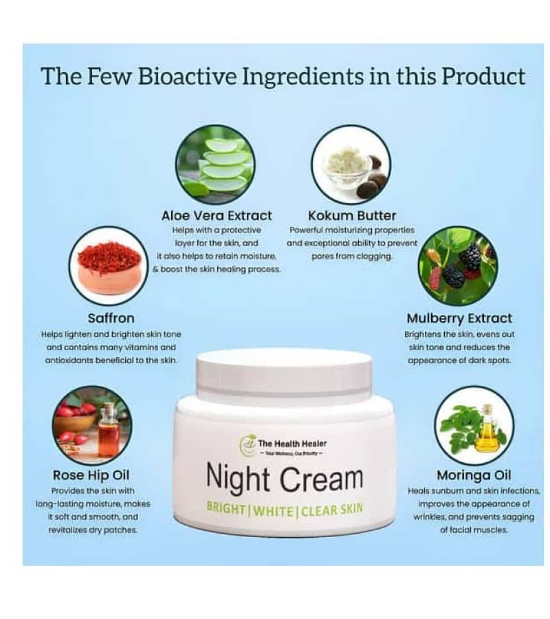 Night cream suitable for all type of skin 4
