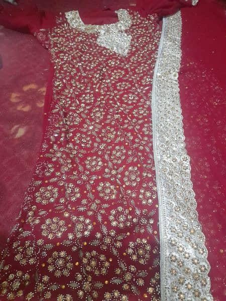 bridal dress |colour is red | 1