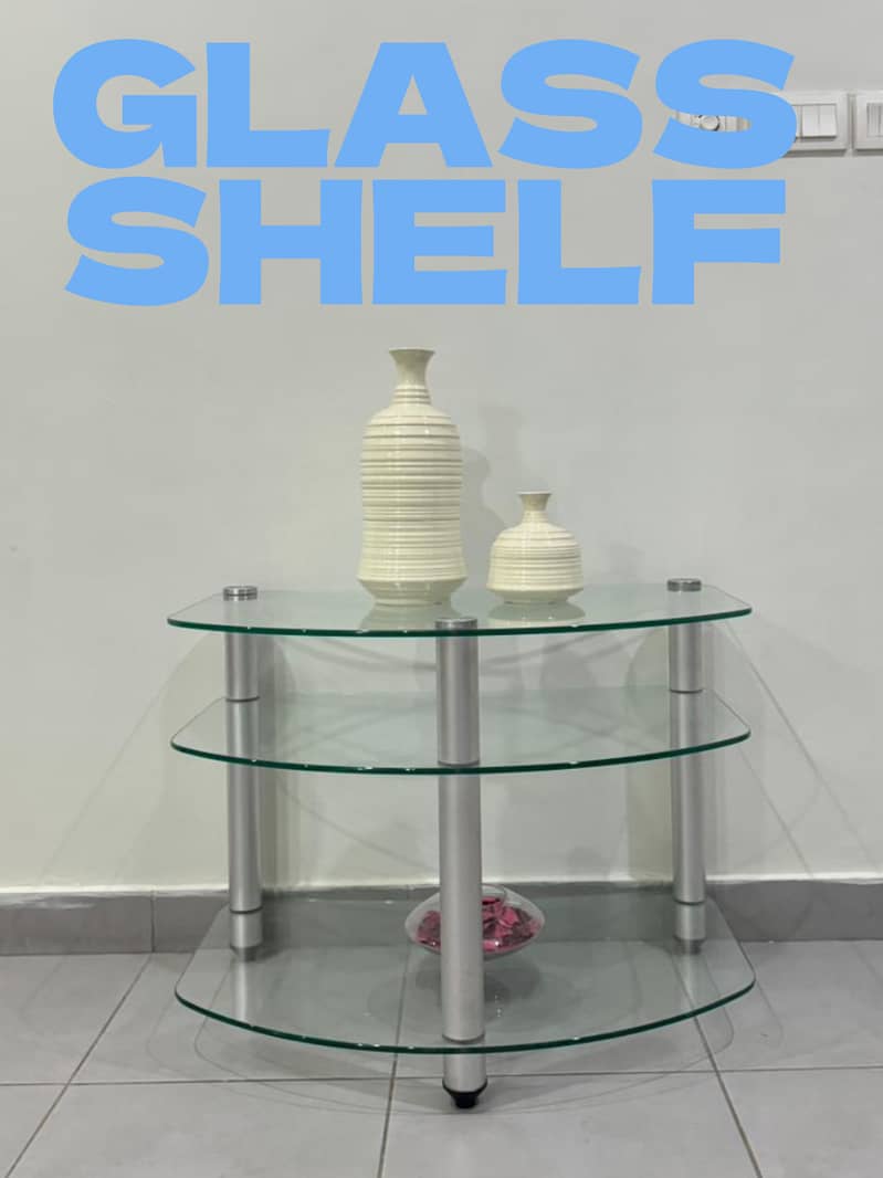 Beautiful Glass Shelf for Sale 0
