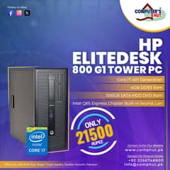 HP 800 G1 Tower PC Intel Core i7 4790 4th Gen 3.6GHz 4GB Ram 500GB HD