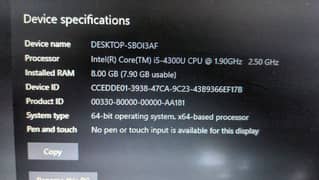 8gb i5 4 gen 128 gb ssd 500 gb hardisk