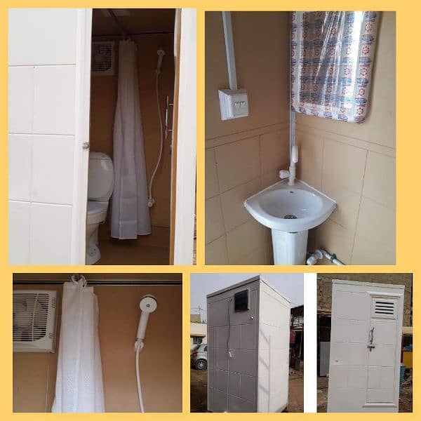 parking shed portable washroom porta cabin dustbin guard room 5