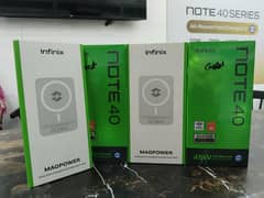 Infinix Note 40 With Wireless Powerbank Stock Available