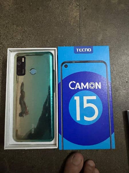 tecno camon 15 good condition with box and charger 0