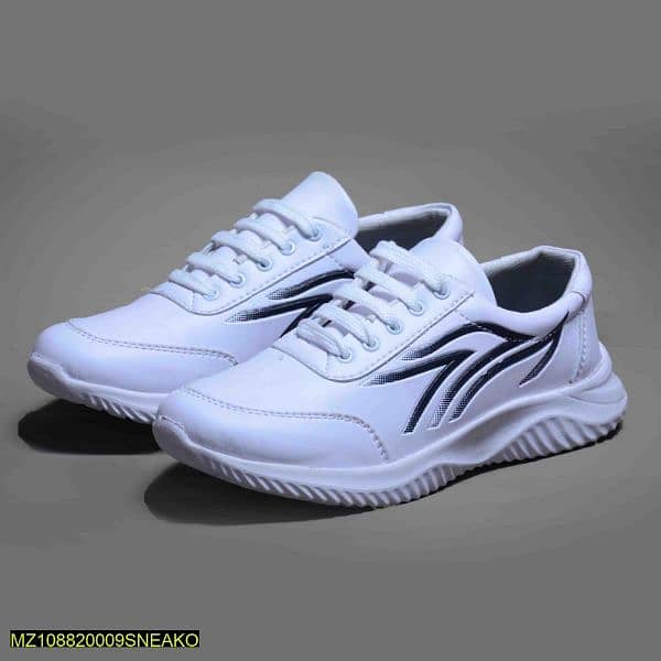 Men white sneakers 0