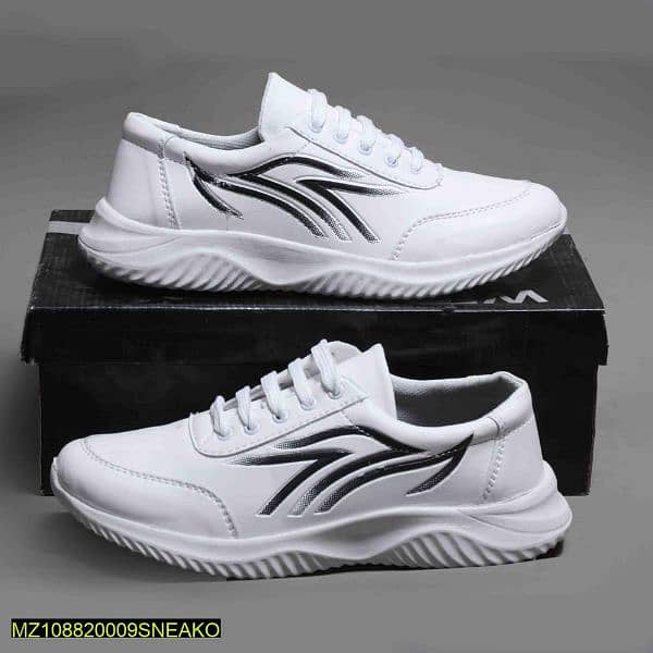 Men white sneakers 1