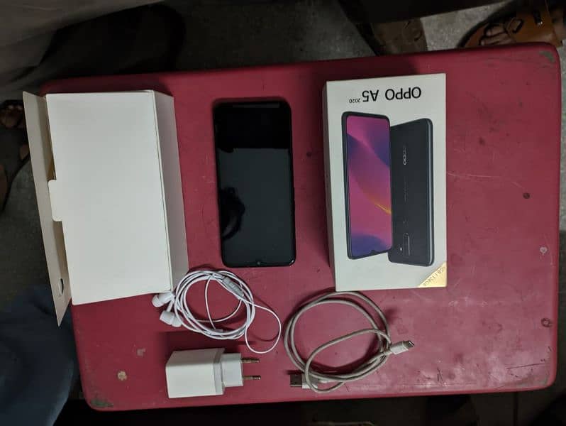 OPPO A2020 MOBILE BRAND NEW WITH ALL ACCESSORIES+ HAND FREE 10