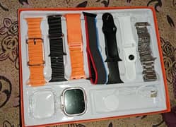 Ultra 9 Smart watch with 7 in 1 strapes brand new for sale