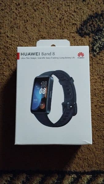 Huawei Band 8 Global Version Black With 5 Free Screen Protectors. 0