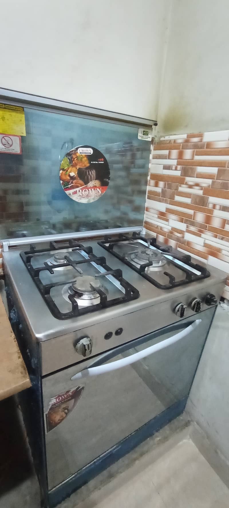 Crown kitchen Range Oven + Stove 4