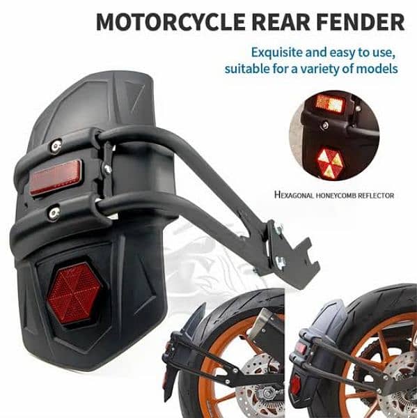 motorcycle rear mudguard rear fender splash guard Yamaha Honda ybr cb 0