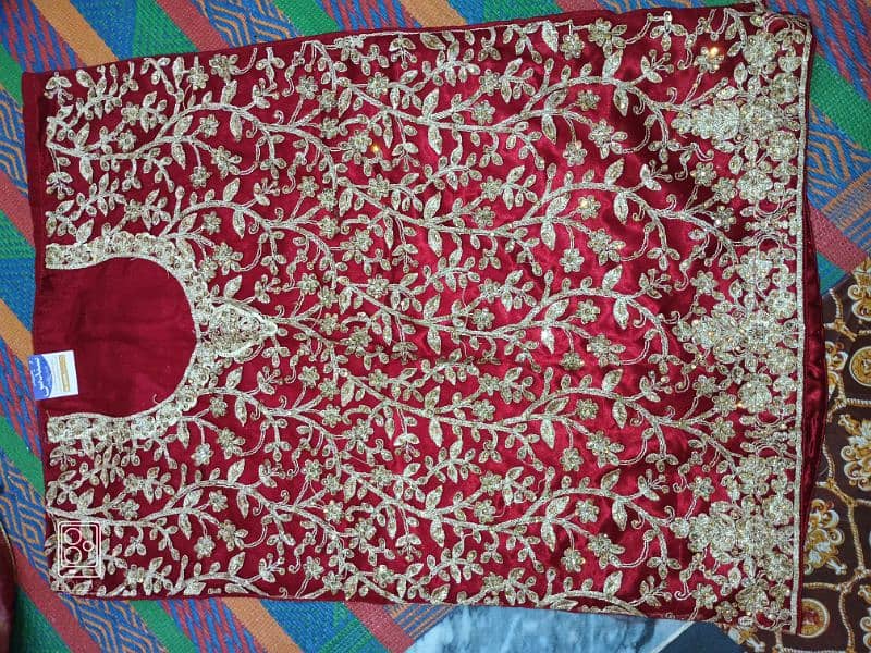 unstitched Bridal Lengha for Barat 1