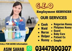 Filipino and Nigerian Maids available Pakistani workers also available
