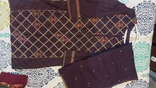 zeen embroidered stitched 2 pc