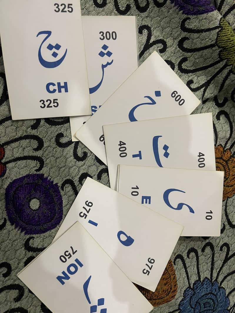 Haroof e Tahaji Cards 1
