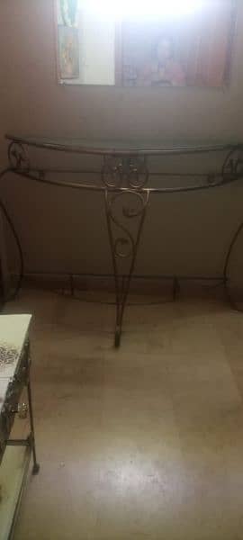 Iron sofa and decoration table with mirror 1