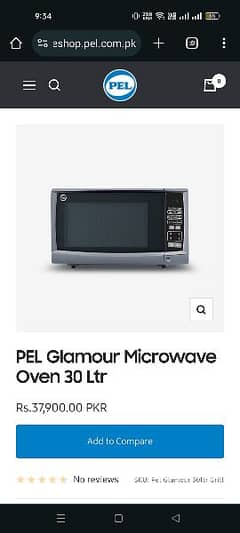 PEL Glamour Microwave Oven 30 Ltr
