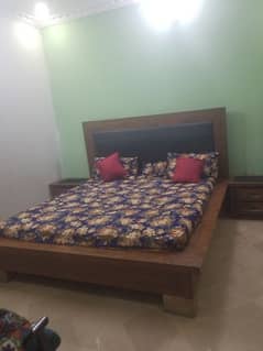 king size Double Bed and side table & dressing