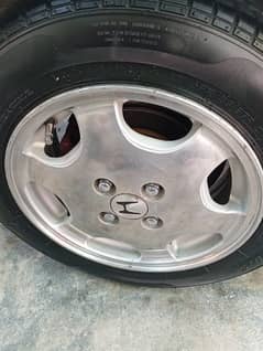 honda original alloys with Dunlop tyres