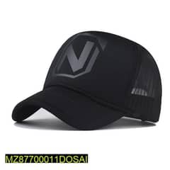 Black net cap