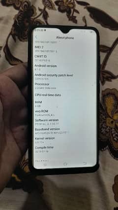 vivo y93 y 93 s 6/128 better than y 85 good like new only cell