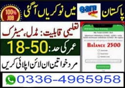 Online jobs Available for male and female no age limit