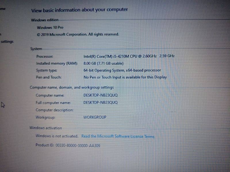 Lenovo L440. Core i5 4th Gen 6