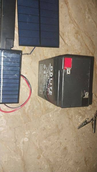 mini solar panel setup 6v/12v 3