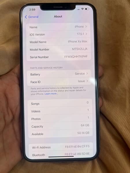 iPhone Xsmax 64 gb PTA approved Face ID off 4