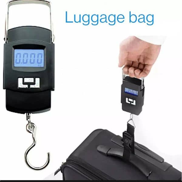 50Kg Travel Luggage Scale Portable Handheld Electronic Scale With 3