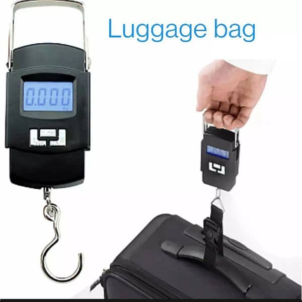 50Kg Travel Luggage Scale Portable Handheld Electronic Scale With 4